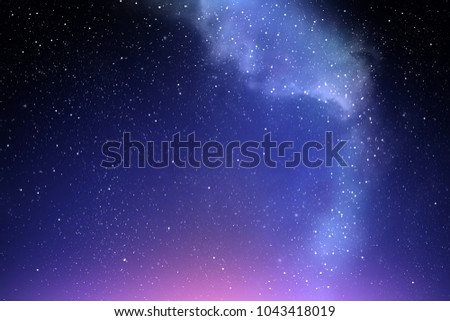 milky way as night sky background, night sky wallpaper concept