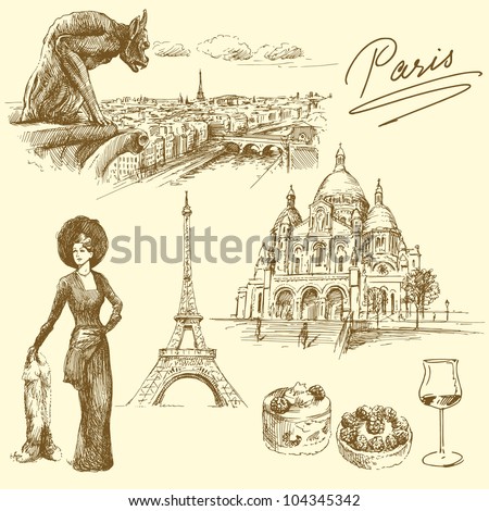 Paris - hand drawn collection