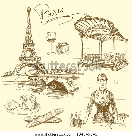 Paris - hand drawn collection