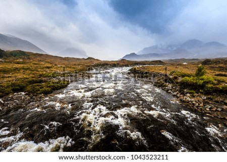 Sligachan River, Isle of skye, Scotland, Highland, UK