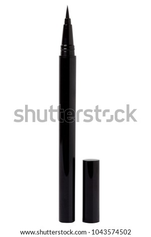 Brush eyeliner pen isolated on white background Royalty-Free Stock Photo #1043574502