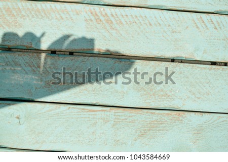 Vintage old blue wood planks background