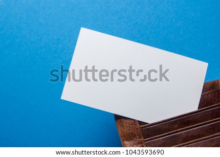 Business cards Mockup on color background. Flat Lay. copy space for text