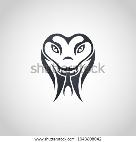 Anaconda logo icon design, vector illustration