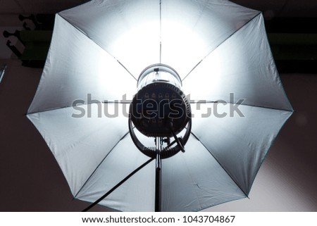 Photography studio flash strobe for light and picture taking