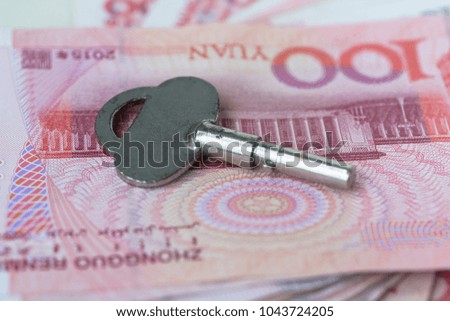 The silver key was placed on the bill.