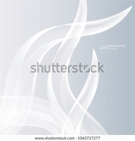 Abstract background with wavy lines. Vector.