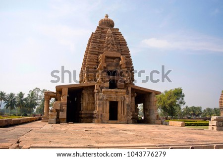 Galaganatha Temple front façade, Pattadakal, Karnataka