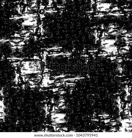 Black and white abstract background. Monochrome texture of dots, cracks, dust, stain. Pattern for printing and design