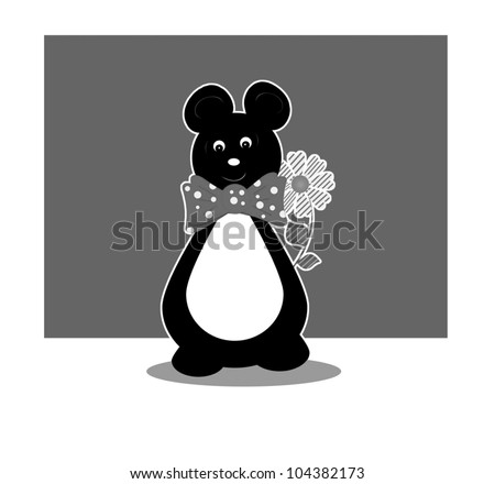 Bear With Flower