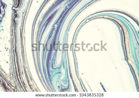 Very beautiful marble art- OCEAN background. Style incorporates the swirls of marble or the ripples of agate.  Natural Luxury with gold powder

