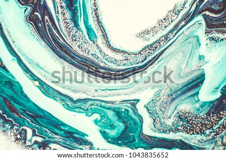 Very beautiful marble art- OCEAN background. Style incorporates the swirls of marble or the ripples of agate.  Natural Luxury with gold powder
 