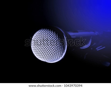 Microphone is used for speaking or singing.