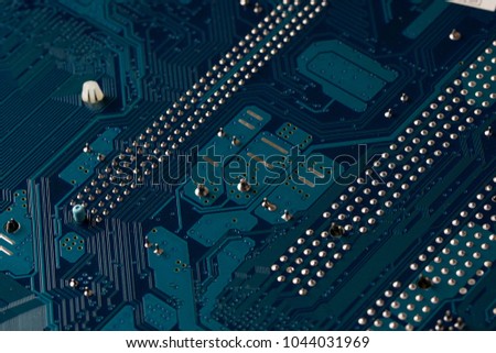 Close up of Mainboard Electronic computer background. (logic board,cpu motherboard,Main board,system board,mobo)