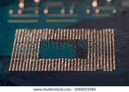Close up of Mainboard Electronic computer background. (logic board,cpu motherboard,Main board,system board,mobo)