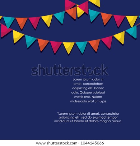 Colorful Pennants design