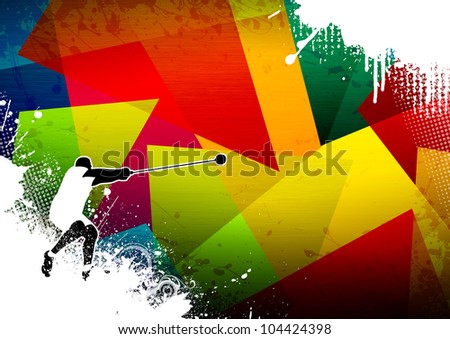 Hammer Throw background with space (poster, web, leaflet, magazine)