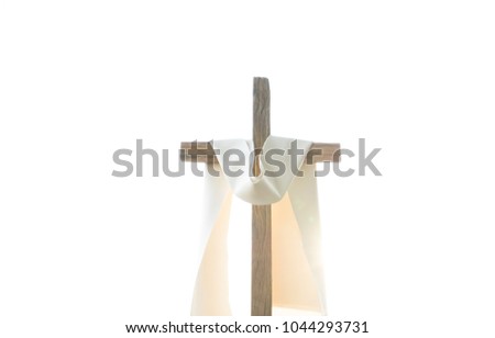 A cross in good friday in evening