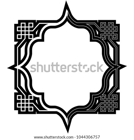 Arabic style frame icon