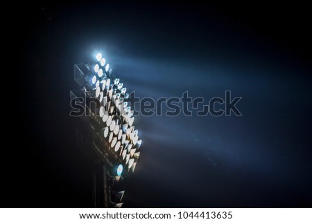 Stadium lights at an sport arena stadium