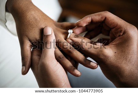 Man proposed for marriage Royalty-Free Stock Photo #1044773905