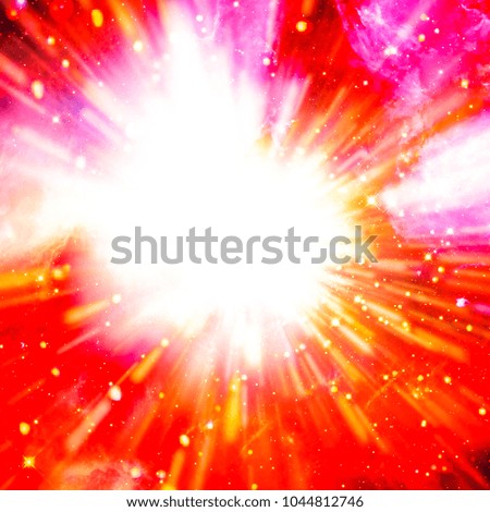 Sunburst. Space dust. The elements of this image furnished by NASA.
