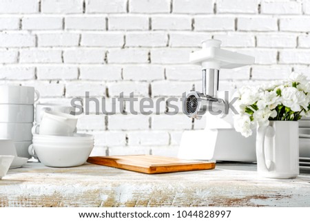 Table background and free space for your decoration. 