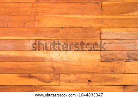 Old wall plank in dark tone, Plank several sheets used to make walls, background texture.