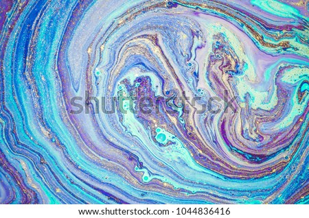 Trendy color. Pastel marble paper- natural luxury. Magic marbleized effect. Ancient oriental drawing technique. Style incorporates the swirls of marble or the ripples of agate. Very beautiful ART Royalty-Free Stock Photo #1044836416