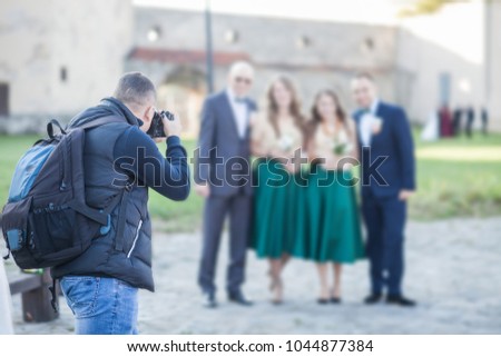 Photographer and wedding