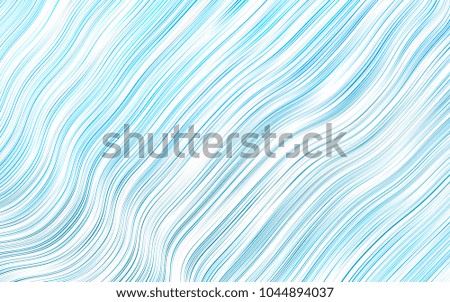 Light BLUE vector pattern with bent lines. Brand-new colored illustration in marble style with gradient. New composition for your brand book.