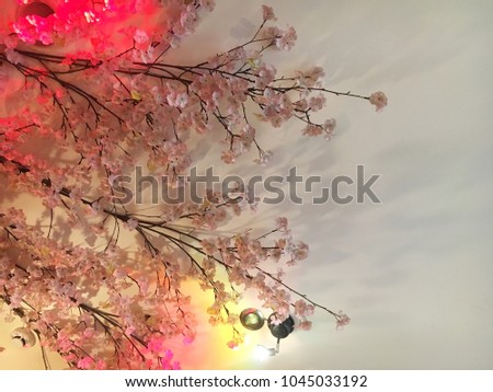 tree and flower wall design