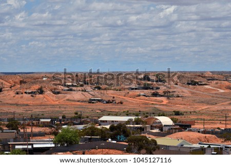 Australia, Coober Pedy, cityscape of the outback village in South Australia