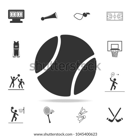 tennis ball icon. Detailed set of athletes and accessories icons. Premium quality graphic design. One of the collection icons for websites, web design, mobile app on white background