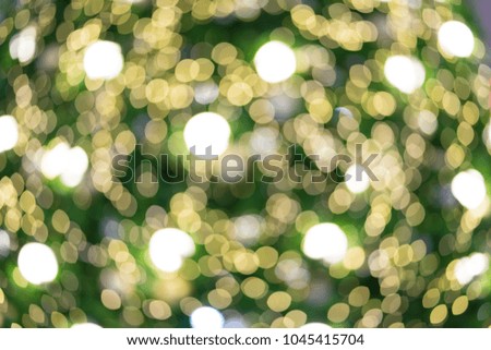 Yellow blur abstract background, Bokeh christmas blurred beautiful shiny Christmas lights, Abstract colorful defocused circular