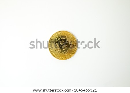 bitcoin isolated white background 