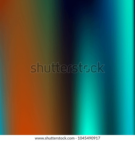 Foil hologram modern deep background. Smooth mesh blurred futuristic template. Bright hipster style backdrop. Blank Holographic spectrum gradient for printed products, covers.