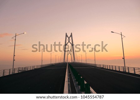 Hong Kong-Zhuhai-Macao Bridge across the sea