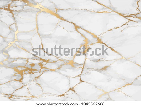 Marble with golden texture background vector illustration in height resolution Royalty-Free Stock Photo #1045562608