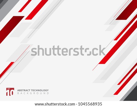 Abstract technology geometric red color shiny motion diagonally background. Template for brochure, print, ad, magazine, poster, website, magazine, leaflet, annual report. Vector corporate design