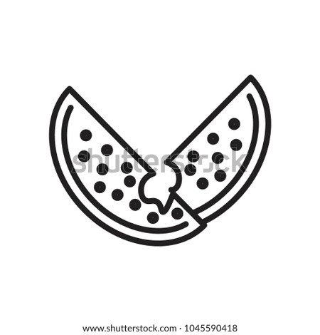 watermelon icon vector