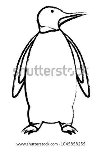 Cute penguin icon