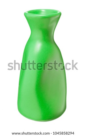 green ceramic vase
