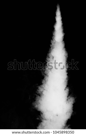 abstract of white smoke in dark background with smooth motion flowing.