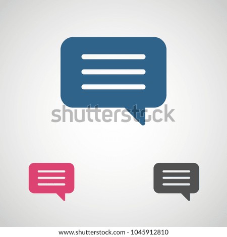 Chat icon. Voice speech bubble vector icon. Messages icon. Communicate symbol. Dialogue of people