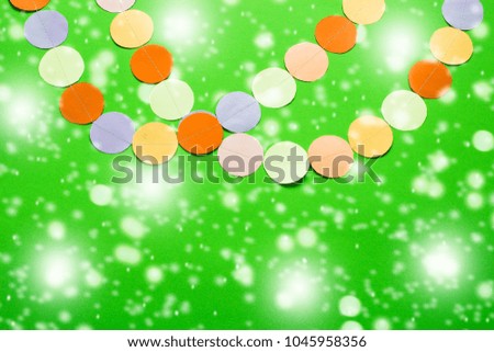 Colorful festive garland.