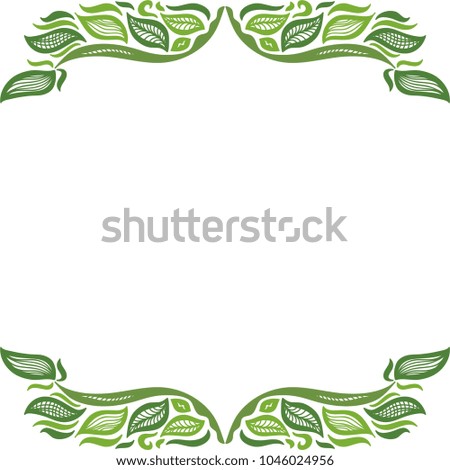 Beautiful nature background of leaves. Vector illustration