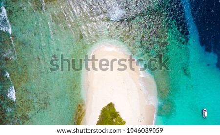 Caribbean Island Aerial View