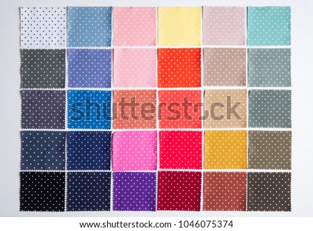 color gradient textile samples
