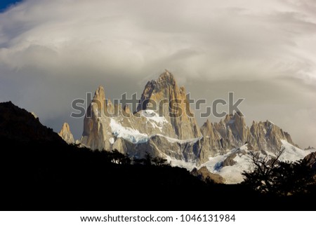 Mt Mount Fitz Roy Argentina Patagonia South America El Chalten